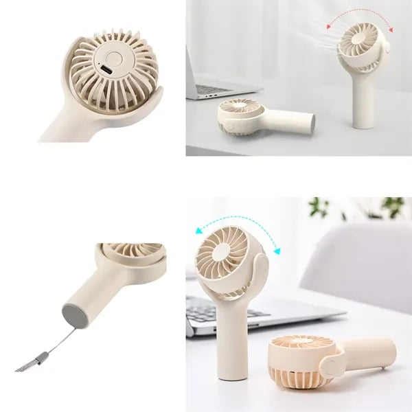 Portable Mini Handheld Fan Rechargeable Low Noise Design