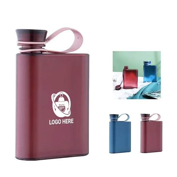 13 Oz Flat Portable Water Bottle
