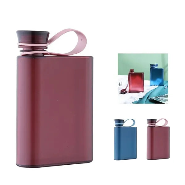 13 Oz Flat Portable Water Bottle