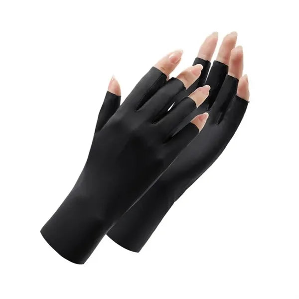 UV Protection Fingerless Gloves Custom Logo Cooling Summer