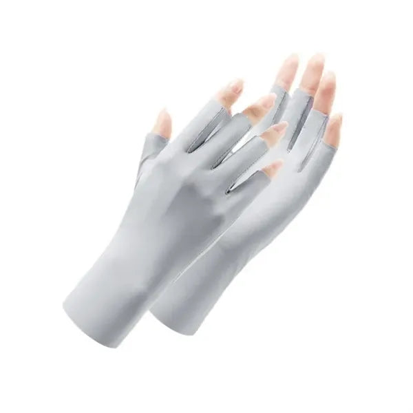 UV Protection Fingerless Gloves Custom Logo Cooling Summer