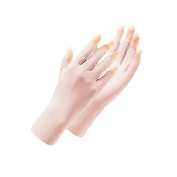 UV Protection Fingerless Gloves Custom Logo Cooling Summer
