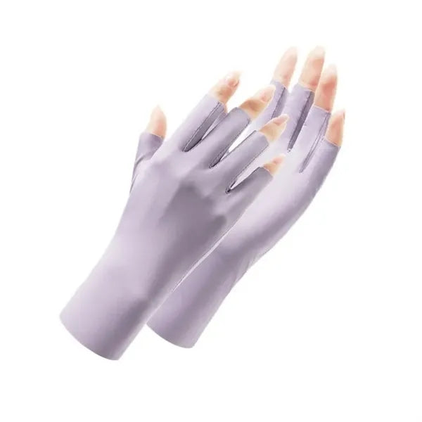 UV Protection Fingerless Gloves Custom Logo Cooling Summer