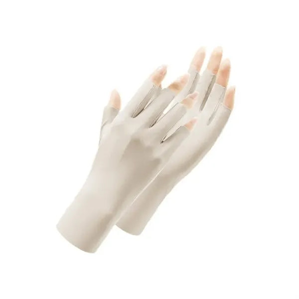 UV Protection Fingerless Gloves Custom Logo Cooling Summer