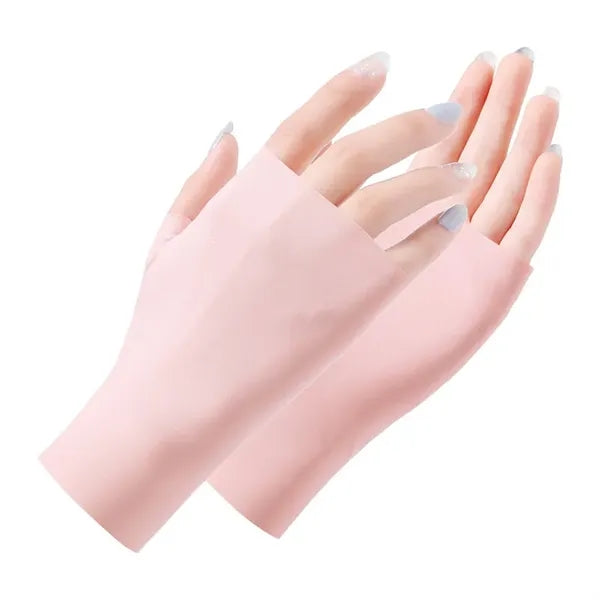 UV Protection Fingerless Gloves Custom Logo Cooling Summer