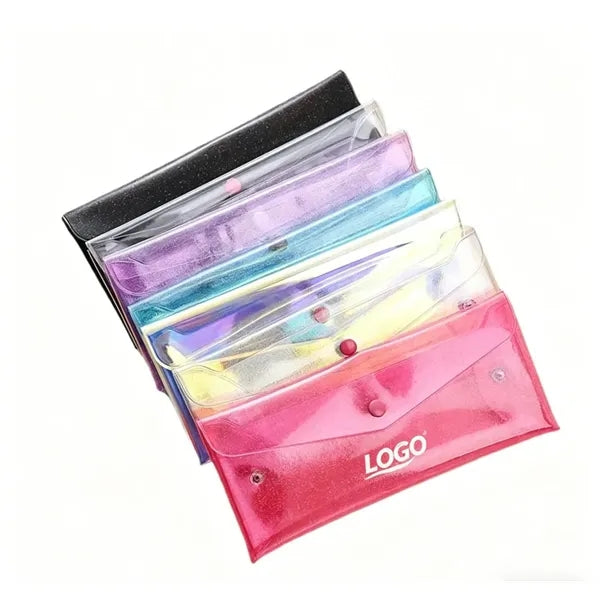 Transparent Portable Foldable Snap-Lock Document Storage Bag