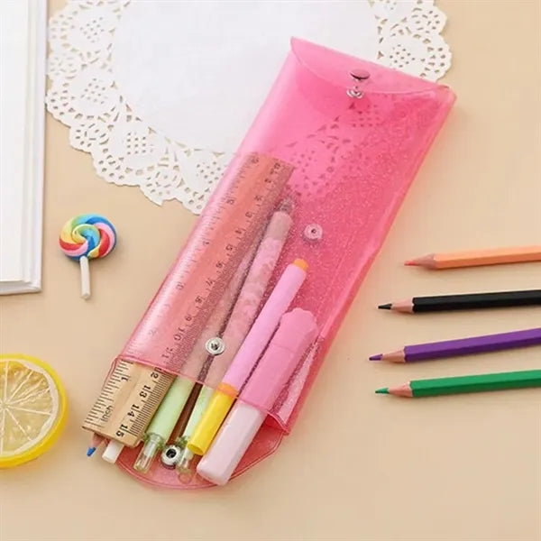 Transparent Portable Foldable Snap-Lock Document Storage Bag