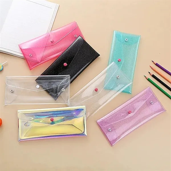 Transparent Portable Foldable Snap-Lock Document Storage Bag