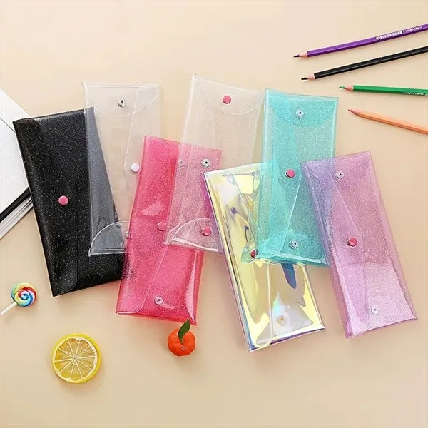 Transparent Portable Foldable Snap-Lock Document Storage Bag