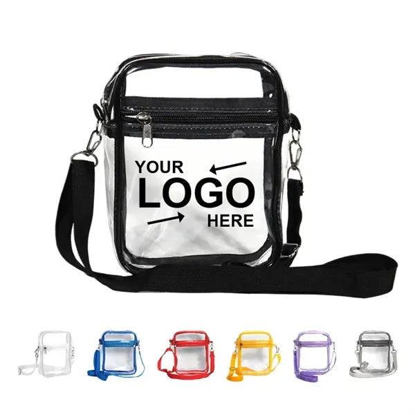 Pvc Clear Stadium Messenger Bag