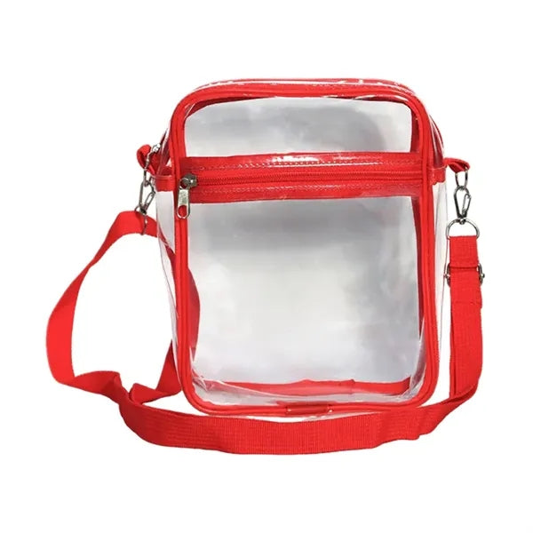 Pvc Clear Stadium Messenger Bag