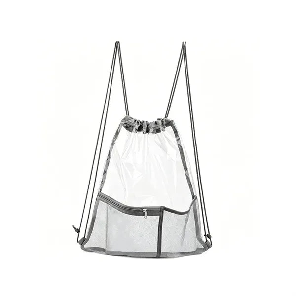 Water Resistant Clear Drawstring Bag