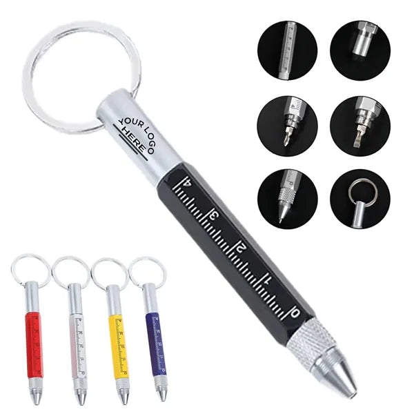 Mini Multifunction Metal Keychain Stylus
