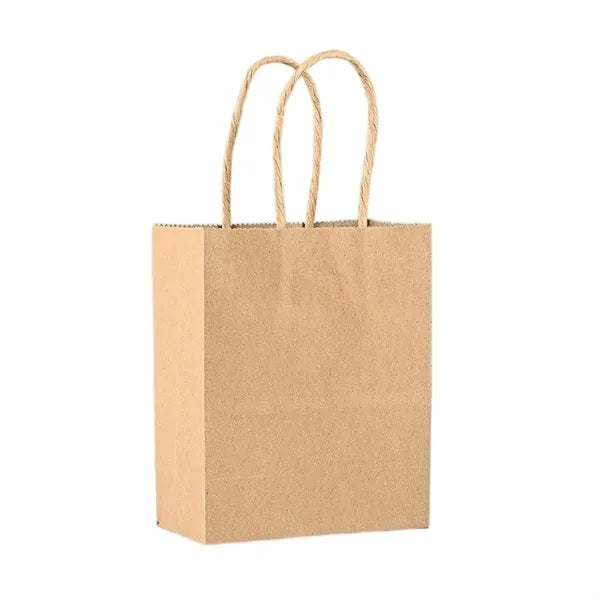 Kraft Paper Bags Custom Logo Food Takeaway