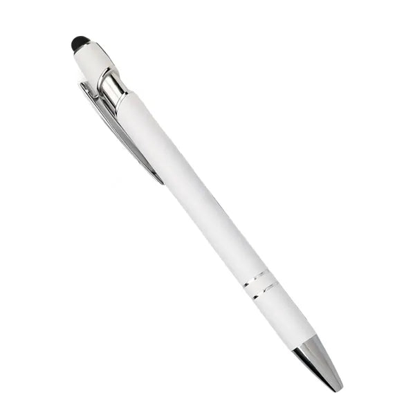 Rubberized Aluminum Stylus Ballpoint Pen