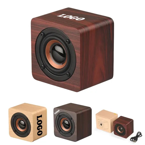 Classic Square Wooden Wireless Speaker