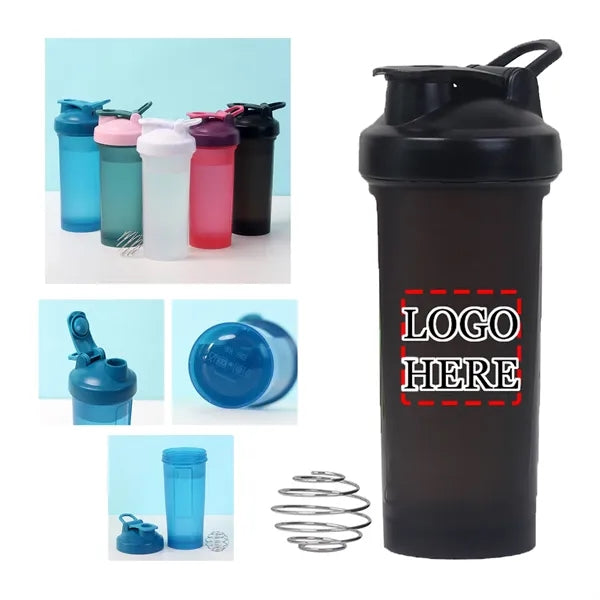 20oz Portable Shaker Bottle with Handle