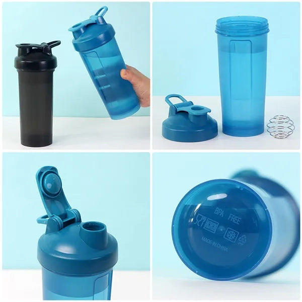 20oz Portable Shaker Bottle with Handle