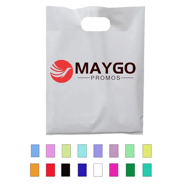 16"x12"Die Cut Fold-Over Reinforced Plastic Bag