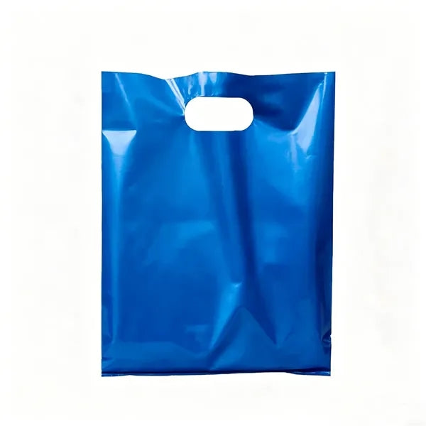 16"x12"Die Cut Fold-Over Reinforced Plastic Bag