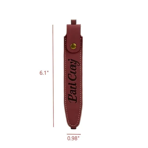 Vintage PU Leather Pen Pouch with Custom Logo