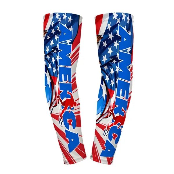 World Cup Arm Sleeves Sun Protection Sports Ice Silk Cooling