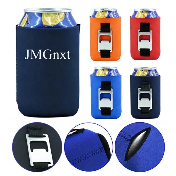 11 oz Neoprene Can Cooler With Opener