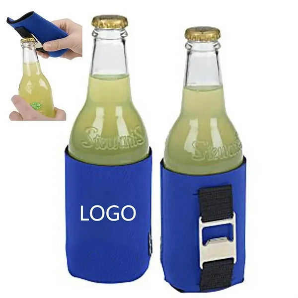 11 oz Neoprene Can Cooler With Opener