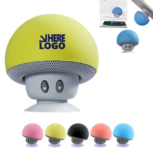 Mini Mushroom Bluetooth Wireless Speaker Suction Cup