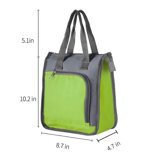 Portable Oxford Lunch Cooler Bag, Insulated Tote for Work &