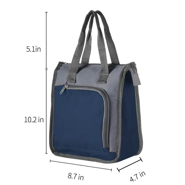 Portable Oxford Lunch Cooler Bag, Insulated Tote for Work &