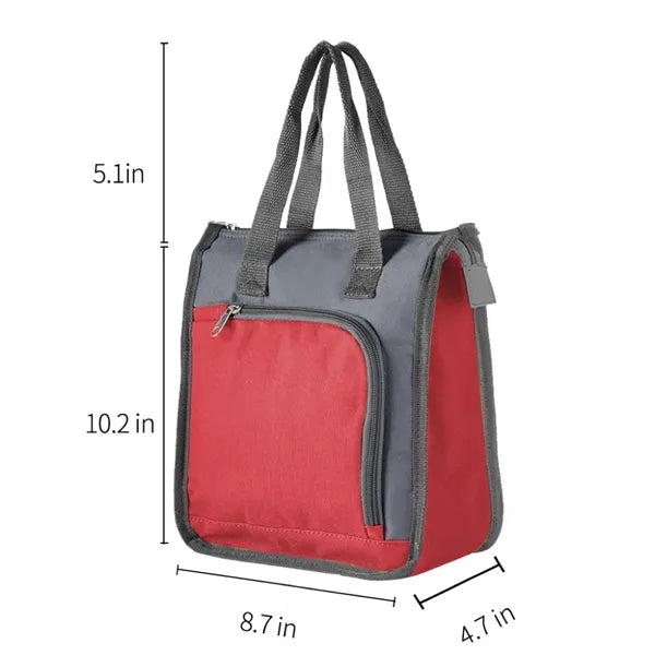 Portable Oxford Lunch Cooler Bag, Insulated Tote for Work &