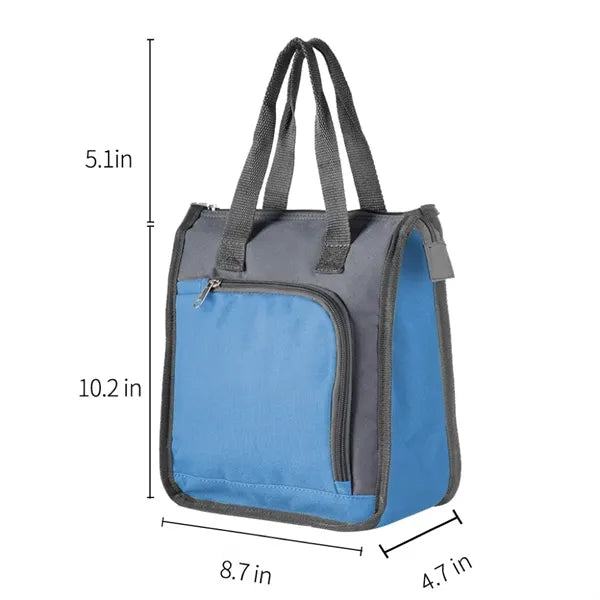 Portable Oxford Lunch Cooler Bag, Insulated Tote for Work &