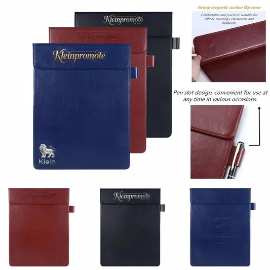 A4 Leather Clipboard File Pad Writing Board