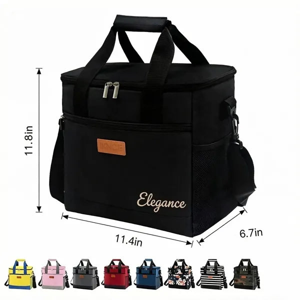 Oxford Cloth Insulated Cooler Lunch Bag, Custom Logo Availab