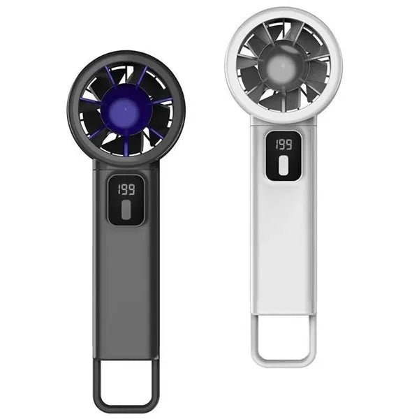 Foldable Handheld Mini Fan with LED