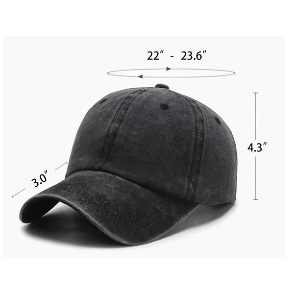 Vintage Cotton Washed Adjustable Baseball Caps