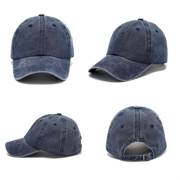 Vintage Cotton Washed Adjustable Baseball Caps