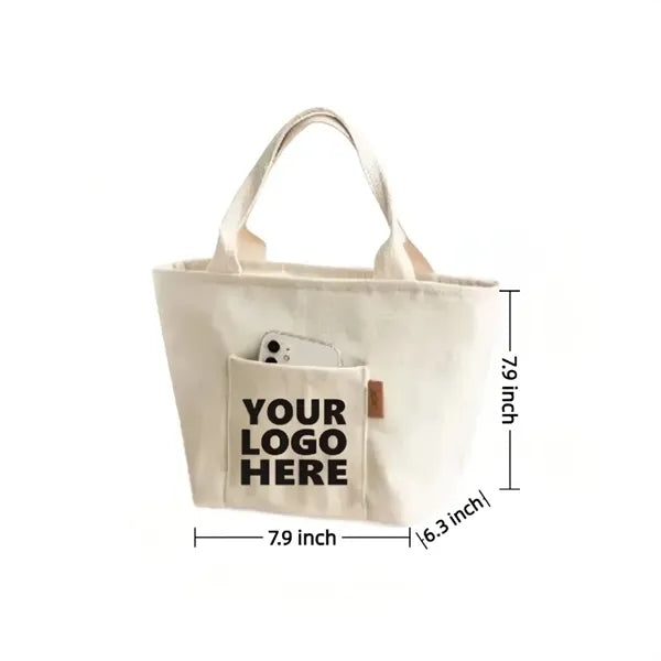 Portable Canvas Thermal Lunch Tote