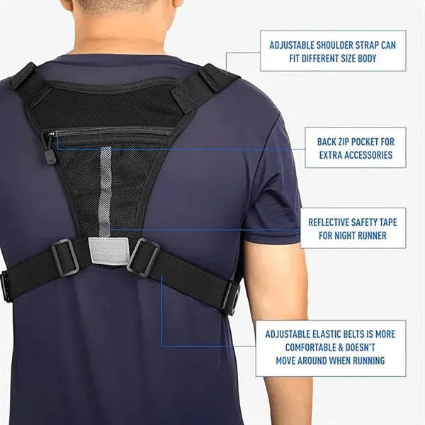 Running Vest Tactical Chest Bag For Gym Hiking Cycling