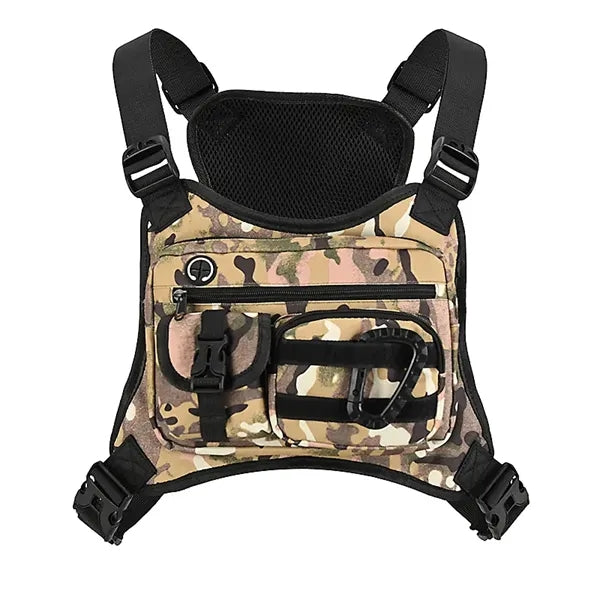 Running Vest Tactical Chest Bag For Gym Hiking Cycling