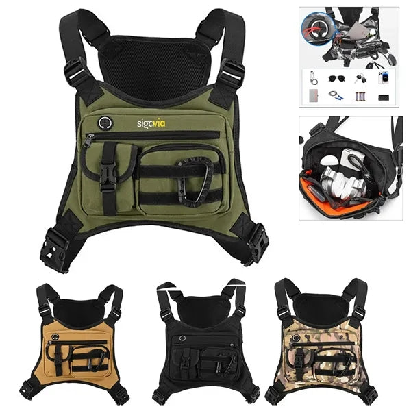 Running Vest Tactical Chest Bag For Gym Hiking Cycling