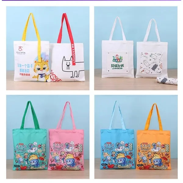 Printed Canvas Tote Bag