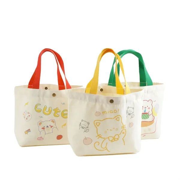 Printed Canvas Tote Bag
