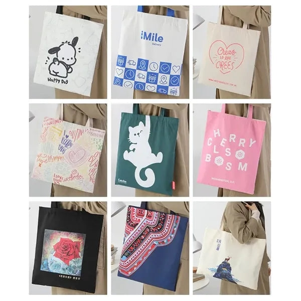 Printed Canvas Tote Bag