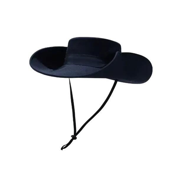 Wide Brim Fishing Sun Hat With Chin Cord