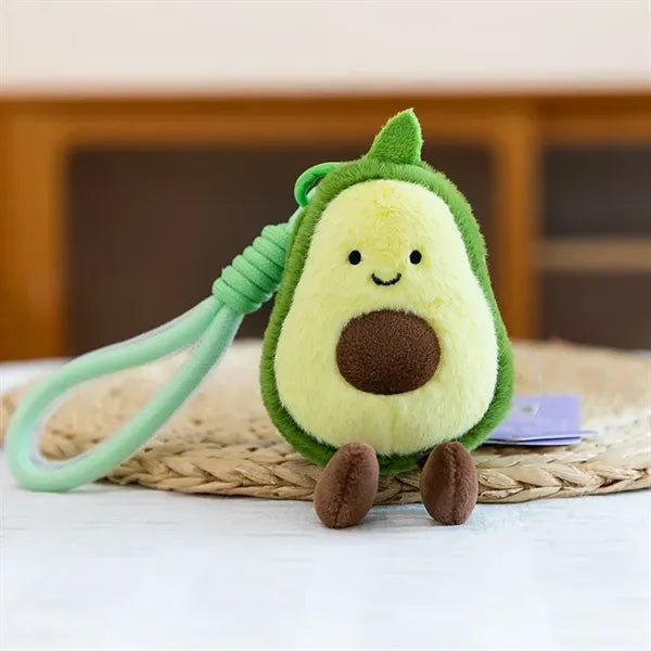 Fruit Plush Keychain with Lanyard