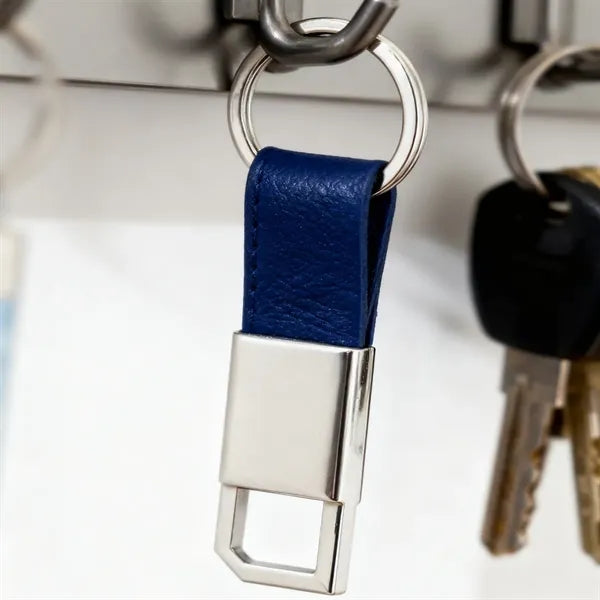 4-Piece PU Leather Notebook Pen Key Ring Business Gift Set
