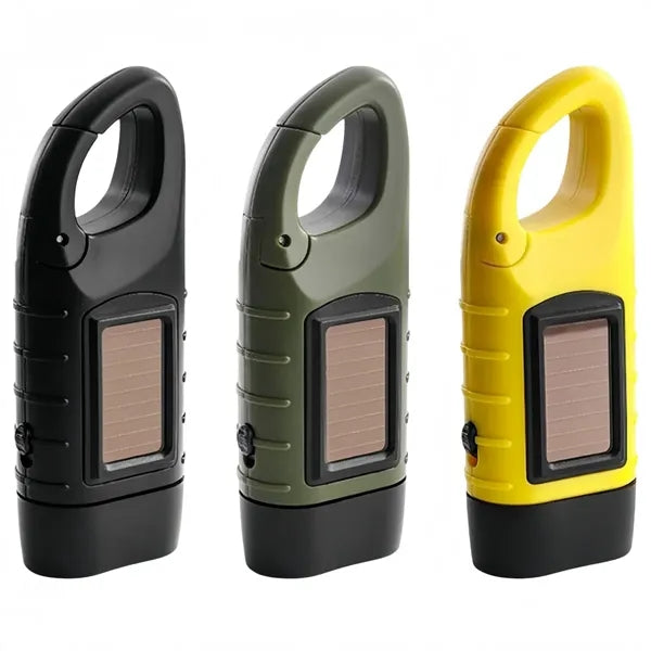 Solar Hand Flashlight Multi-Functional Camping Power Supply