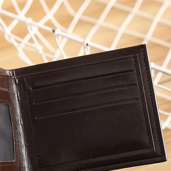 Executive PU Leather Wallet Pen Keychain Business Gift Set